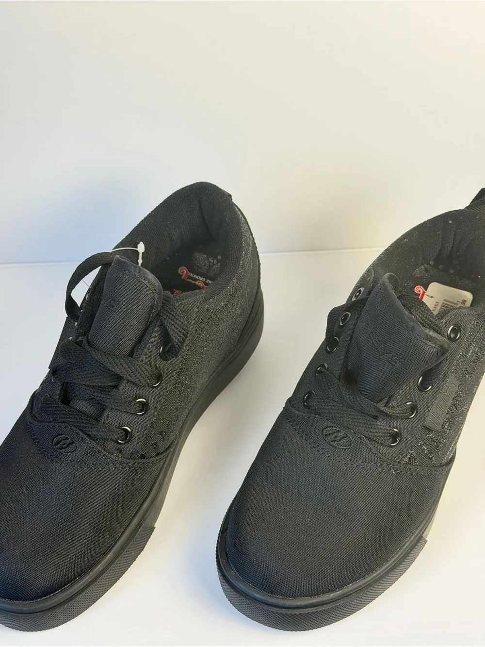 Rare Heelys x 93 Shoe Palace Black Paisley Roller Shoes Youth 4 Skater Y2K